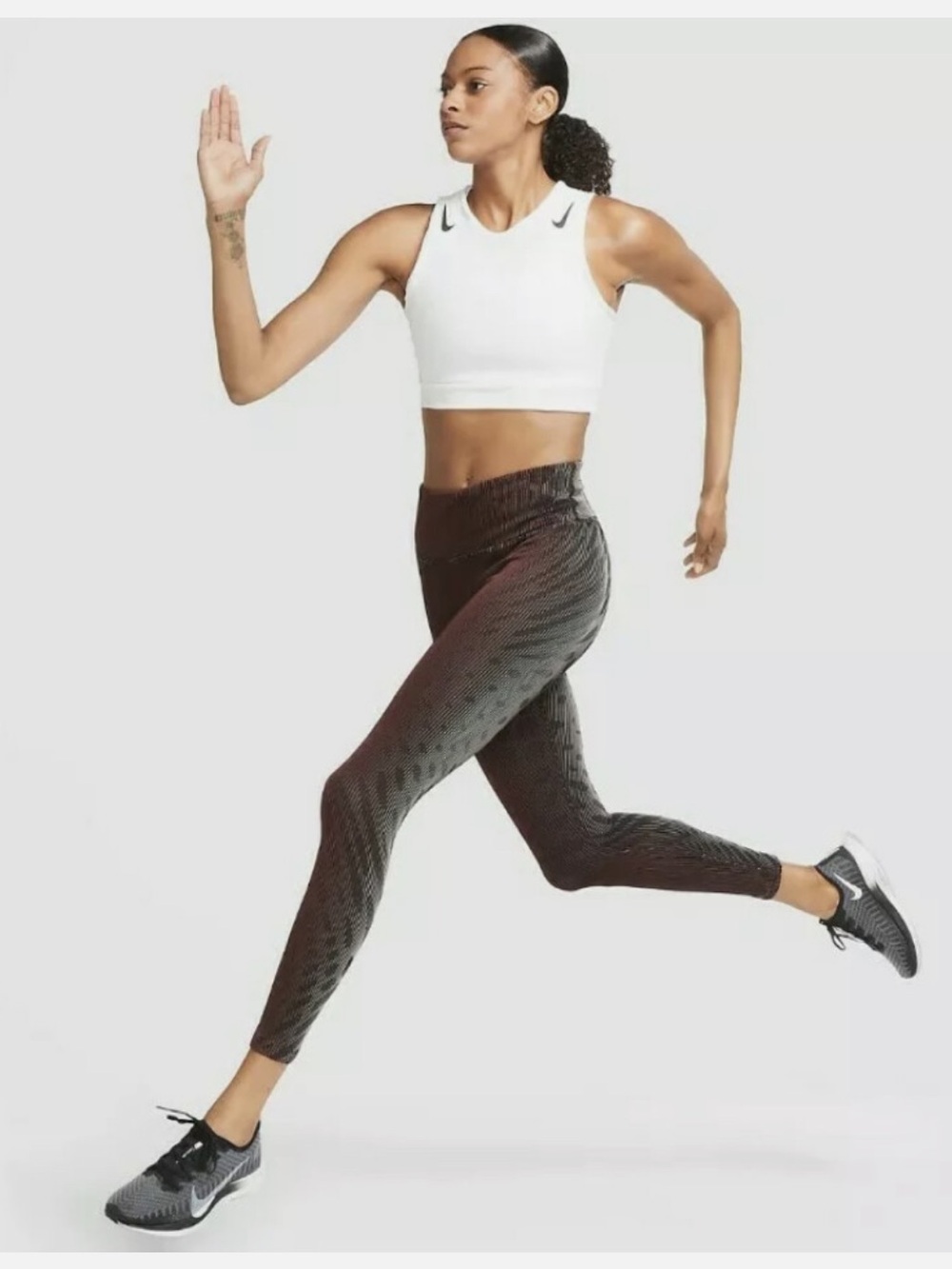 NIKE DRY EPIC LUX MID-RISE, TIGHT FIT, 7/8 LENGTH RUNNING WOMENS' LEGGINGS M